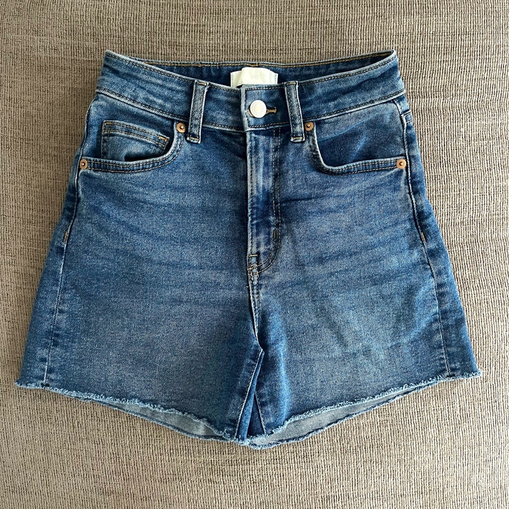 High-Waisted Denim Shorts